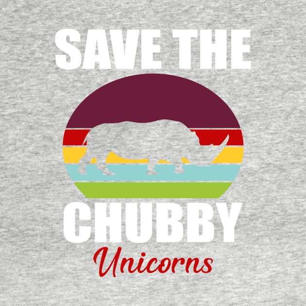 Save The Chubby Unicorns Vintage Distressed Gift by The store of civilizations